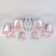 Потолочная люстра с абажурами 60076/8 хром &mdash; Multielectrika