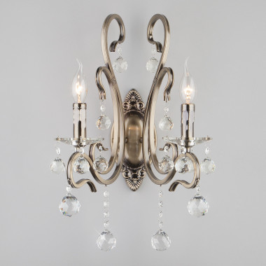 Бра с хрусталем 12505/2 античная бронза — Multielectrika