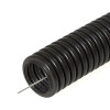 Труба гофрированная ПНД DIRECT ELECTRIC черная легкая с зондом D25мм (50м/уп) фото 1 — Multielectrika