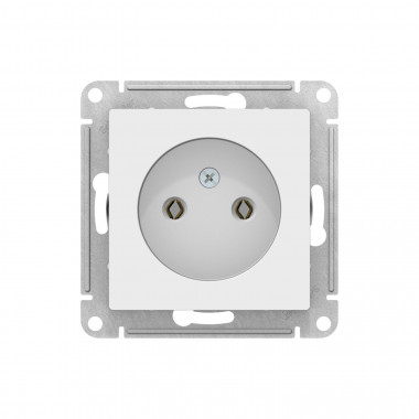 Розетка силовая Systeme Electric AtlasDesign без заземления, без шторок, 16А, лотос — Multielectrika