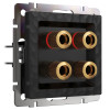 Акустическая розетка (Hammar черный) W1285008 фото 1 &mdash; Multielectrika