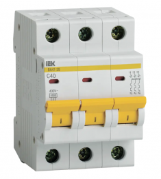 Автоматический выключатель ВА47-29 3Р 40А 4,5кА характеристика С IEK MVA20-3-040-C &mdash; Multielectrika