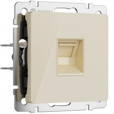 Розетка Ethernet RJ-45 (айвори акрил) W1181043 &mdash; Multielectrika