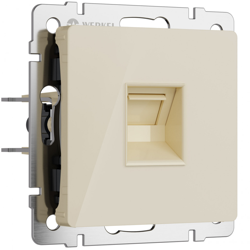 Розетка Ethernet RJ-45 (айвори акрил) W1181043 фото 1 &mdash; Multielectrika