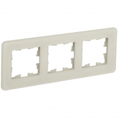 Рамка на 3 поста IEK Brite РУ-3-2-Бр стекло песчаный RE &mdash; Multielectrika