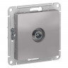 Розетка TV Schneider Electric Atlas Design оконечная, алюминий