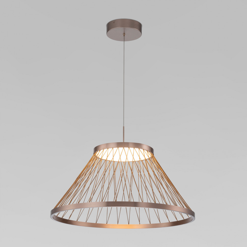 Подвесной светодиодный светильник 40017/1 LED коричневый фото 1 — Multielectrika