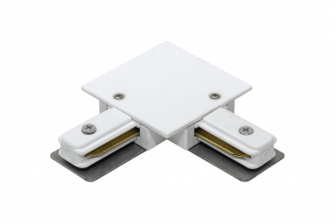 L образный коннектор для встраиваемого Трека угловой белый KXZ-RC-WH-L — Multielectrika