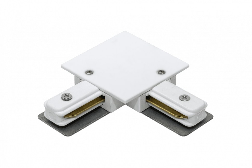 L образный коннектор для встраиваемого Трека угловой белый KXZ-RC-WH-L фото 1 — Multielectrika