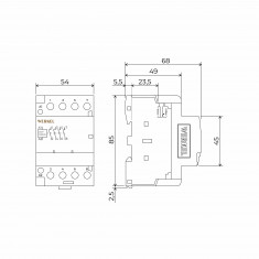 W943M63O/ Контактор модульный 63 A 4NO (3 мод.) W943M63O &mdash; Multielectrika
