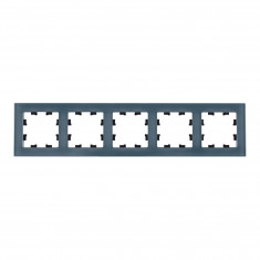 Рамка на 5 постов Systeme Electric AtlasDesign Nature натуральное стекло, грифель &mdash; Multielectrika