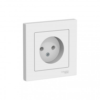 Розетка силовая Systeme Electric AtlasDesign без заземления, в сборе, 16А, лотос — Multielectrika