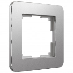 Рамка из металла на 1 пост Platinum алюминий W0012606 &mdash; Multielectrika