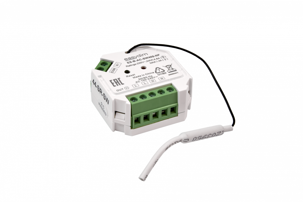 Реле EasyDim EASYBUS AC 220В для подключения к обычному выключателю, без нейтрали, 400Вт фото 1 — Multielectrika