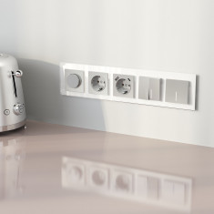 Рамка из стекла на 5 постов Favorit белый W0051101 &mdash; Multielectrika