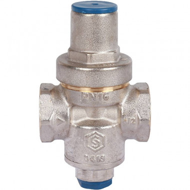 STOUT Редуктор давления PN16 вн/вн 1/2" с выходом под манометр &mdash; Multielectrika