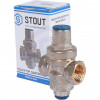 STOUT Редуктор давления PN16 вн/вн 1/2" с выходом под манометр фото 6 &mdash; Multielectrika
