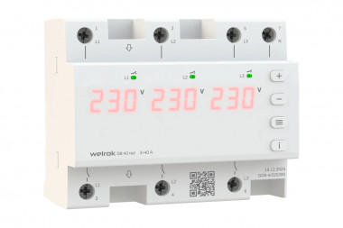Трехфазное реле напряжения Welrok D6-40 red &mdash; Multielectrika