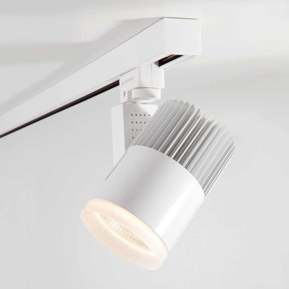 Трековый светодиодный светильник для трехфазного шинопровода Accord Белый 30W 4200K LTB43 фото 1 — Multielectrika