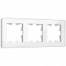Рамка на 3 поста IEK Brite РУ-3-2-БрБ стекло белый