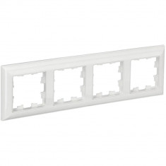 Рамка на 4 поста IEK Brite РУ-4-Бр белый/белый &mdash; Multielectrika