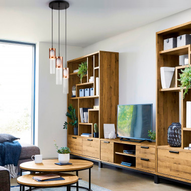 Подвесной светильник 50087/3 черный / бронза — Multielectrika