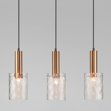 Подвесной светильник в стиле лофт 50177/3 черный / бронза — Multielectrika