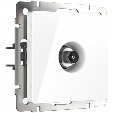 ТВ-розетка оконечная (белая) W1183001 &mdash; Multielectrika