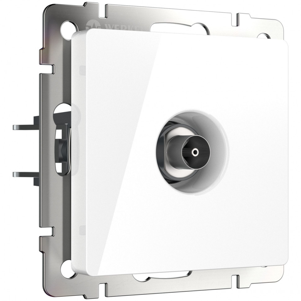 ТВ-розетка оконечная (белая) W1183001 фото 1 &mdash; Multielectrika