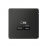 Розетка USB C Systeme Electric ArtGallery 65W, Fast Charge (QC.PD), базальт