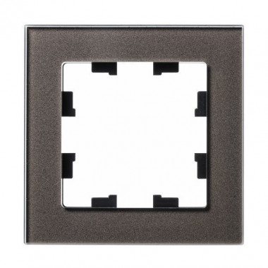 Рамка Schneider Electric Atlas Design Nature на 1 пост, мокко стекло — Multielectrika