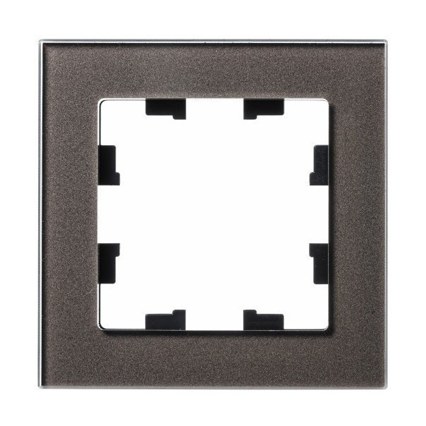 Рамка Schneider Electric Atlas Design Nature на 1 пост, мокко стекло фото 1 — Multielectrika