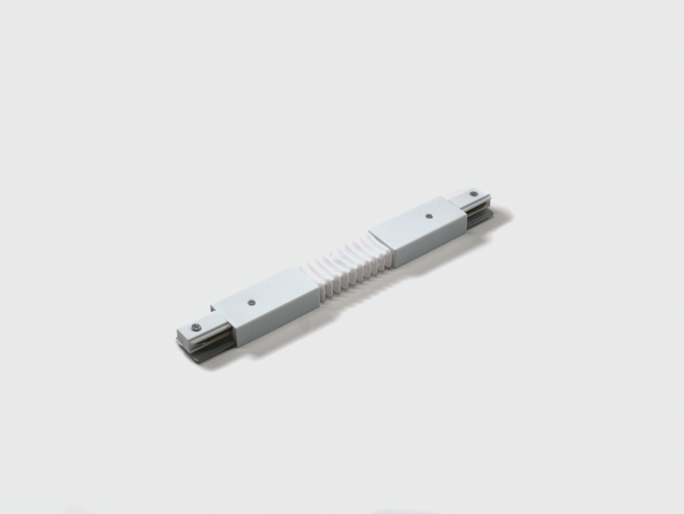 CN2-WH-FLEX Коннектор гибкий для трековых систем, белый фото 1 — Multielectrika
