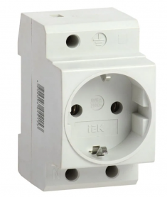 Розетка РАр10-3-ОПс заземлением на DIN-рейку ИЭК	MRD10-16 &mdash; Multielectrika