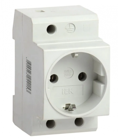 Розетка РАр10-3-ОПс заземлением на DIN-рейку ИЭК	MRD10-16 — Multielectrika