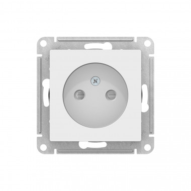 Розетка силовая Systeme Electric AtlasDesign без заземления, со шторками, 16А, лотос — Multielectrika