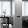 Перекрестный переключатель двухклавишный серебряный W1123008 фото 3 &mdash; Multielectrika