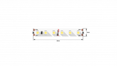 Лента светодиодная LUX 9,6 Вт/м SMD3528 Открытая (IP33) Цвет Теплый 3000К 24В &mdash; Multielectrika