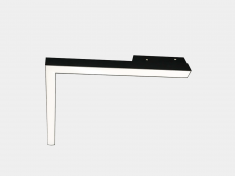 SY-LINK-AN-BL-24-WW, светильник угловой линейный, черный, 24Вт, 48В, 3000К &mdash; Multielectrika