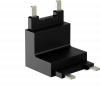 Коннектор угловой настенно-потолочный системы SLIM, черный, CN-SLIM-BL-TL фото 2 — Multielectrika