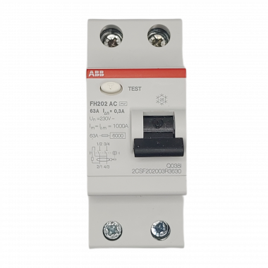 УЗО ABB FH202 AC-63/0,3 тип AC 63A 300mA 2CSF202003R3630 — Multielectrika