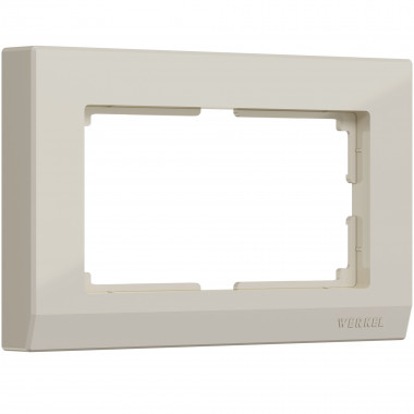 Рамка для двойной розетки (слоновая кость) WL04-Frame-01-DBL-ivory — Multielectrika