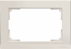 Рамка для двойной розетки (слоновая кость) WL04-Frame-01-DBL-ivory &mdash; Multielectrika