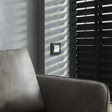 Рамка из поликарбоната на 1 пост Slab черный софт W0012908 &mdash; Multielectrika