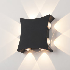 Уличный настенный светодиодный светильник 1631 TECHNO LED чёрный 1631 TECHNO LED чёрный &mdash; Multielectrika