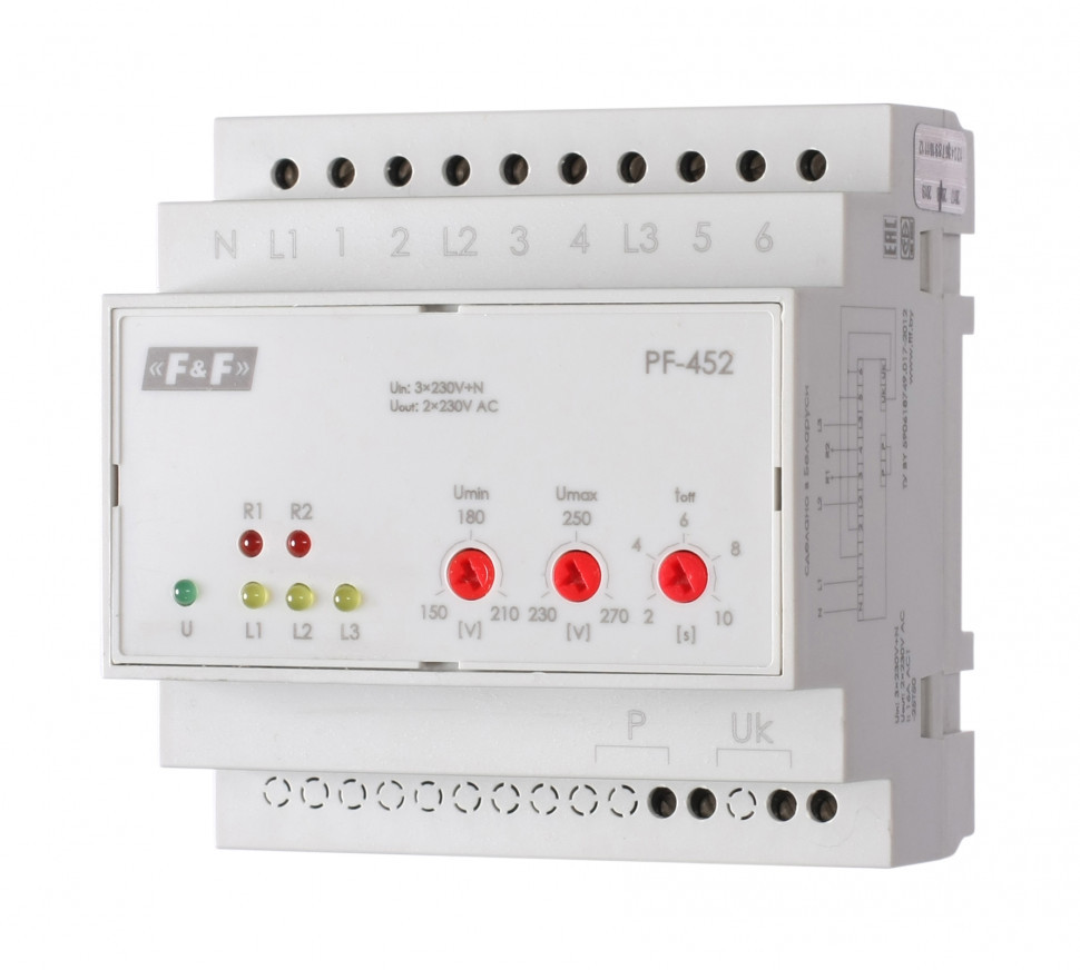 Переключатель фаз /3х16А/ PF-452 фото 1 — Multielectrika