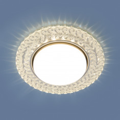 Встраиваемый точечный светильник с LED подсветкой 3027 GX53 CL прозрачный &mdash; Multielectrika