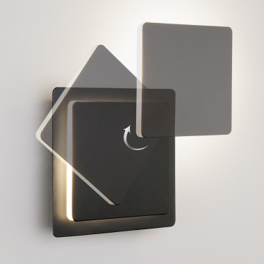 Настенный светодиодный светильник Screw LED 40136/1 черный &mdash; Multielectrika