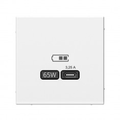 Розетка USB C Systeme Electric ArtGallery 65W, Fast Charge (QC.PD), белый &mdash; Multielectrika