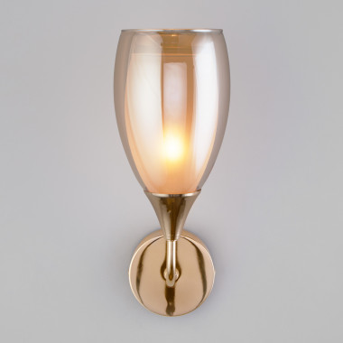 Настенный светильник со стеклянным плафоном 50285/1 золото — Multielectrika